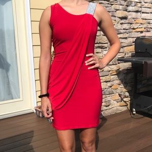 Little red tight dress